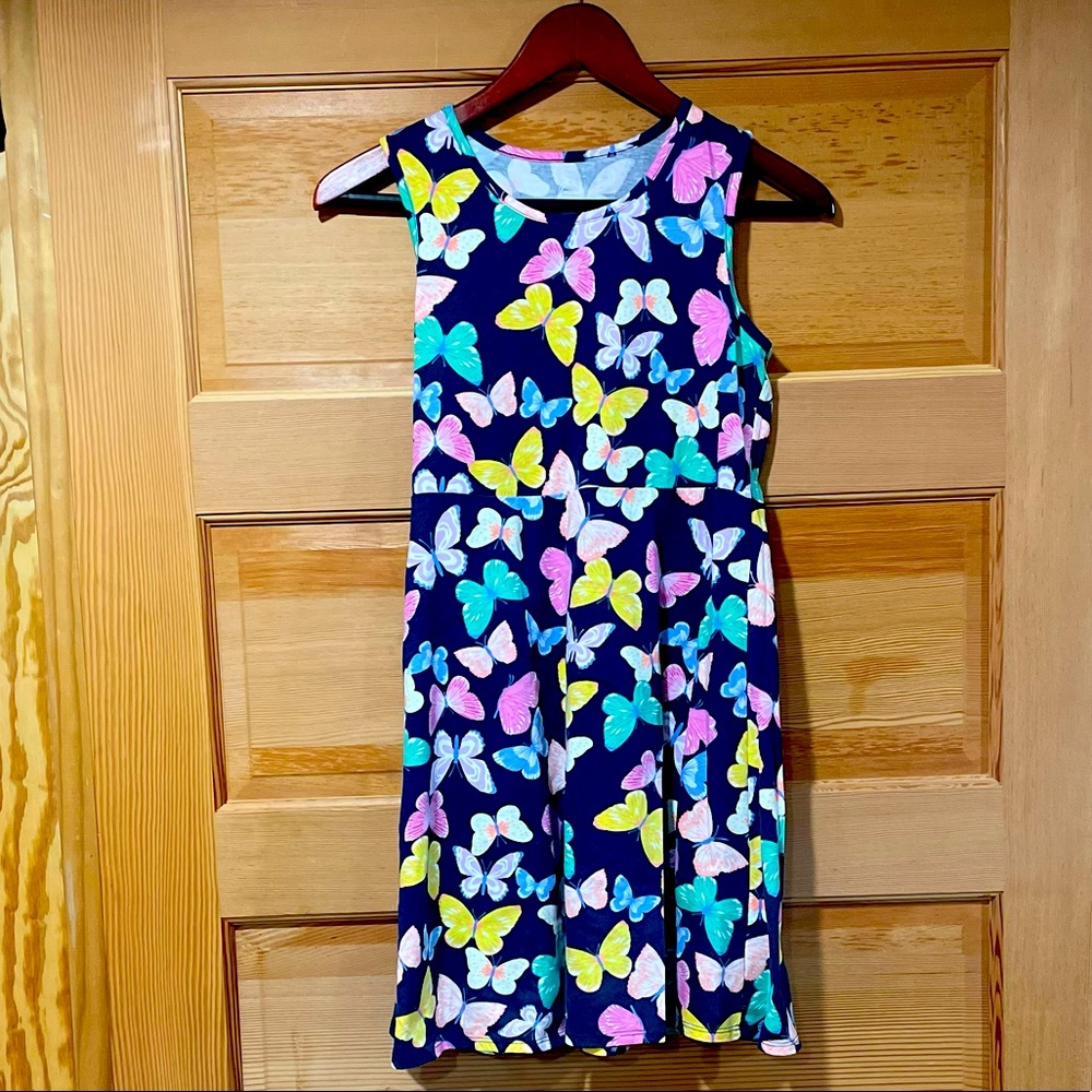 Girls 14/16 butterfly tank top dress